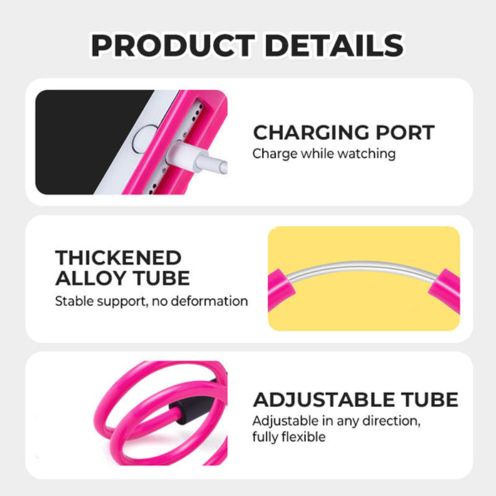 UltraView | Verstelbare Handsfree Nek Telefoonhouder – Draagbare Lazy Bracket