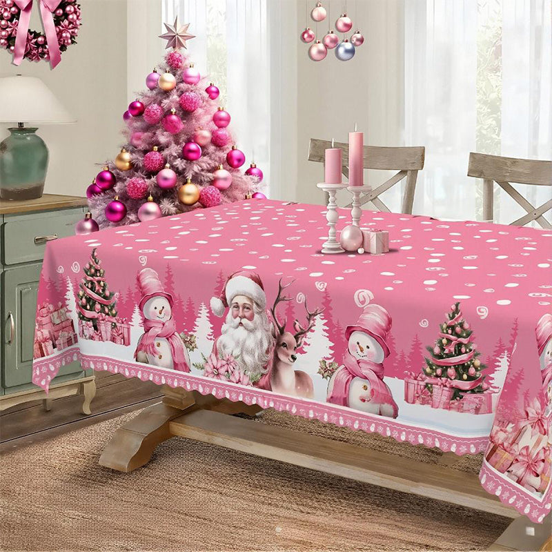 TwinkleAhead | Premium kersttafelkleed – Feestelijke eettafelkleed met klassieke rode en groene print