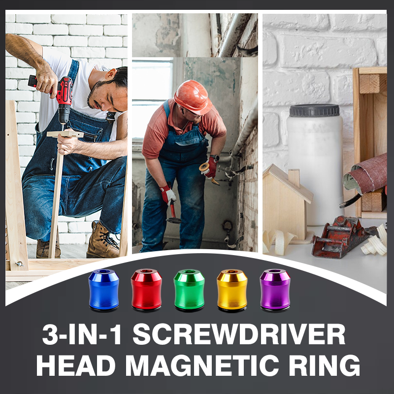 ScrewPro | Magnetische ringschroevendraaierkopset – 3-in-1 sterke magneetbithouder voor boormachines
