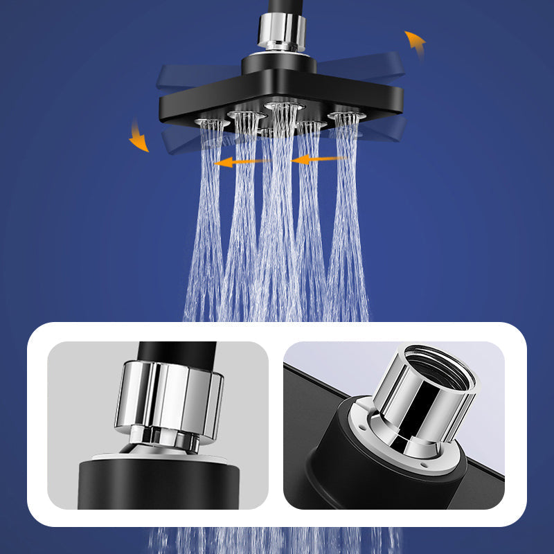 HydroTwist | Vierkante douchekop – draaibaar, krachtige waterstraal, eenvoudige installatie