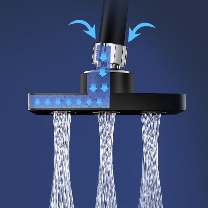 HydroTwist | Vierkante douchekop – draaibaar, krachtige waterstraal, eenvoudige installatie