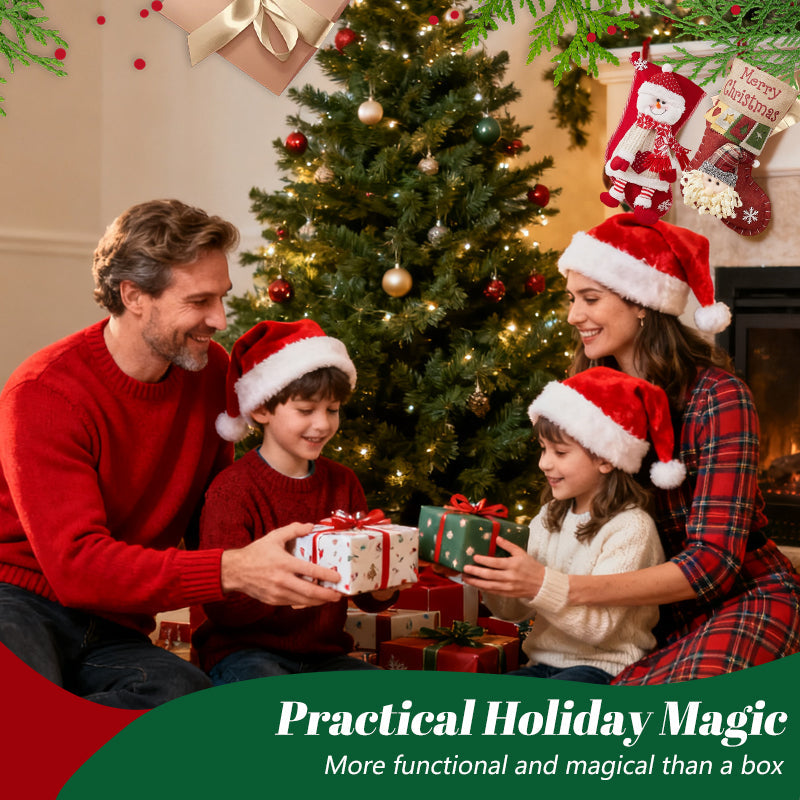 GiftStock | Kerstsokzak – Kerstcadeauzak, feestelijke snoep- en speelgoedhouder