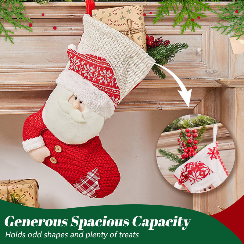 GiftStock | Kerstsokzak – Kerstcadeauzak, feestelijke snoep- en speelgoedhouder