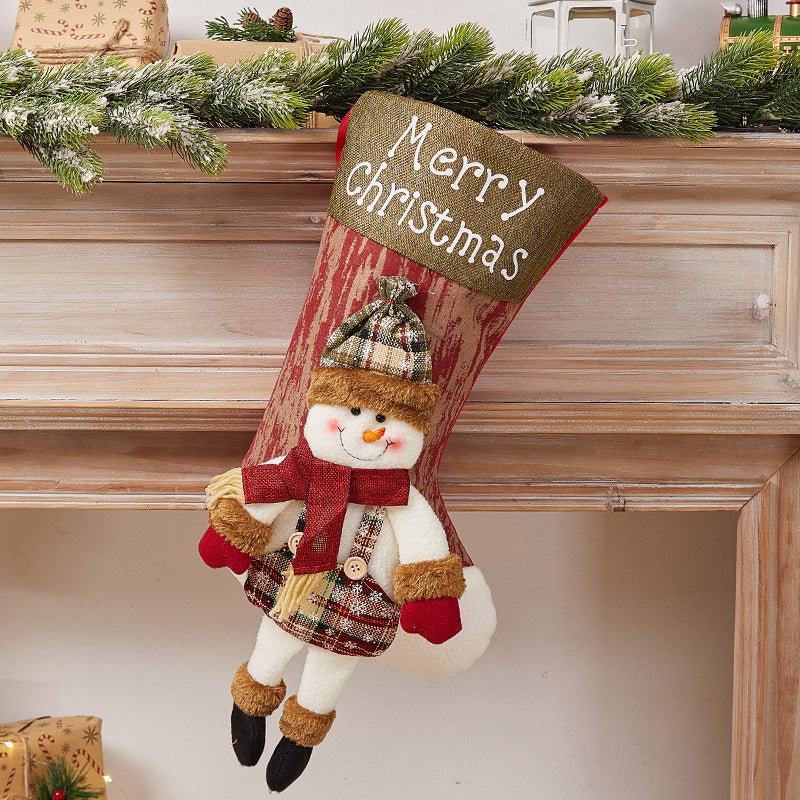 GiftStock | Kerstsokzak – Kerstcadeauzak, feestelijke snoep- en speelgoedhouder