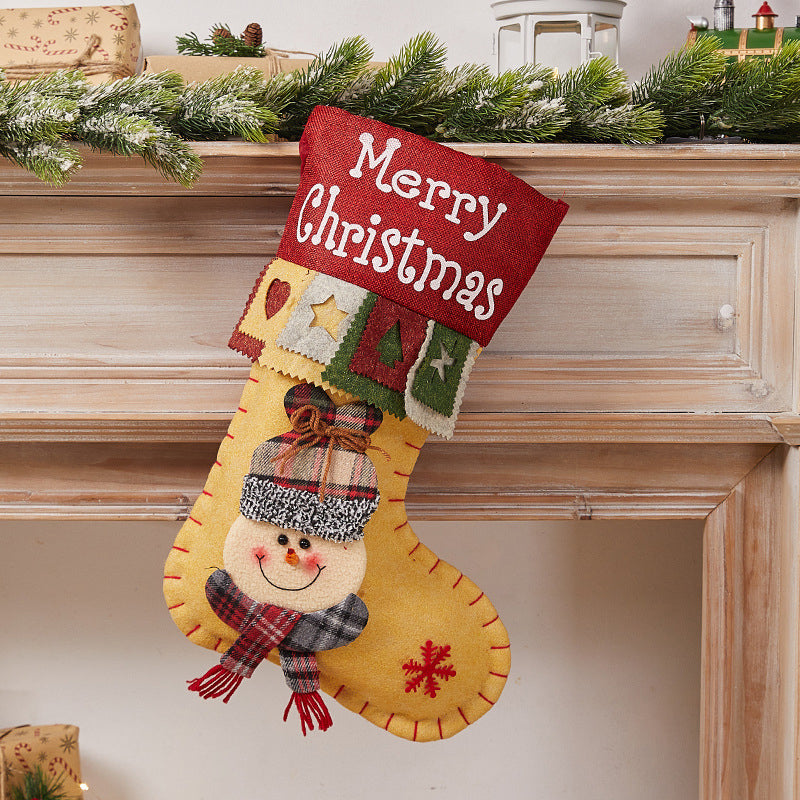 GiftStock | Kerstsokzak – Kerstcadeauzak, feestelijke snoep- en speelgoedhouder