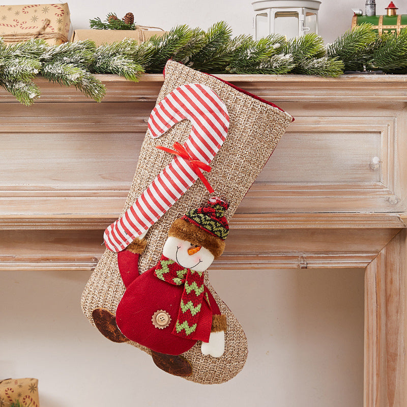 GiftStock | Kerstsokzak – Kerstcadeauzak, feestelijke snoep- en speelgoedhouder