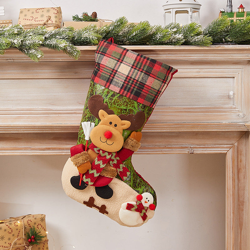 GiftStock | Kerstsokzak – Kerstcadeauzak, feestelijke snoep- en speelgoedhouder