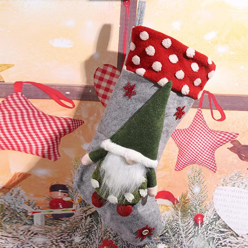 GiftStock | Kerstsokzak – Kerstcadeauzak, feestelijke snoep- en speelgoedhouder