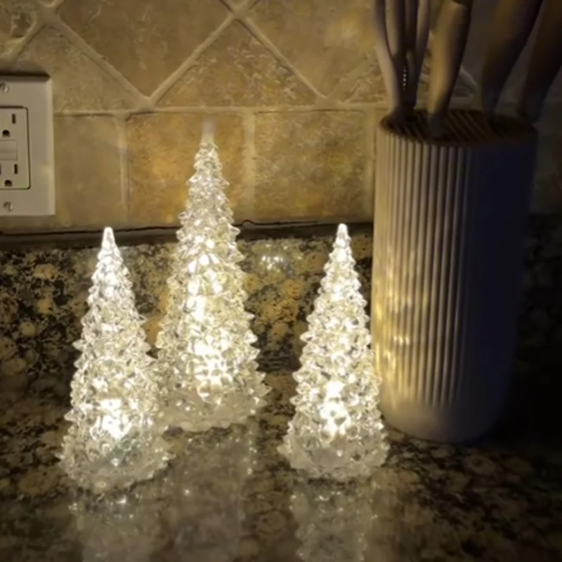 FrostAura | LED-kerstboom van acryl – kleurrijke verlichting voor de feestdagen