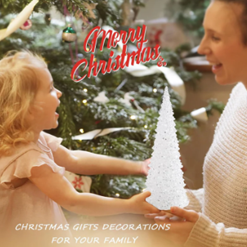 FrostAura | LED-kerstboom van acryl – kleurrijke verlichting voor de feestdagen