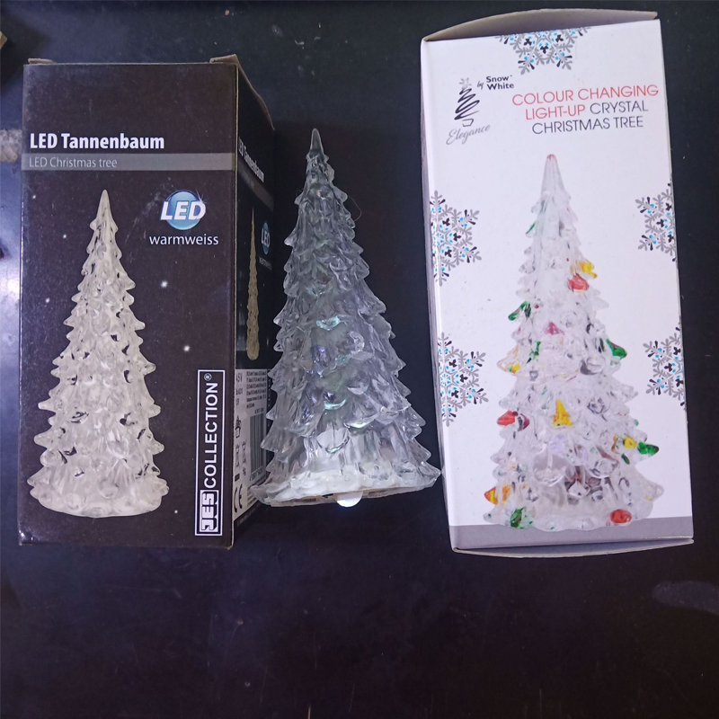 FrostAura | LED-kerstboom van acryl – kleurrijke verlichting voor de feestdagen