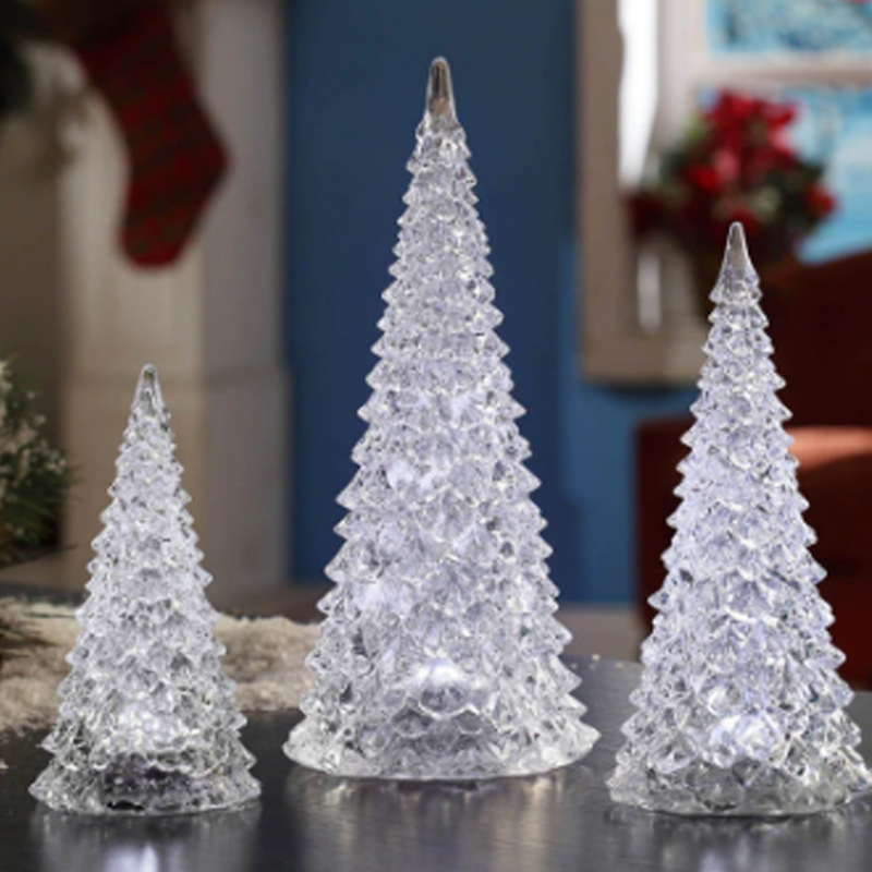 FrostAura | LED-kerstboom van acryl – kleurrijke verlichting voor de feestdagen