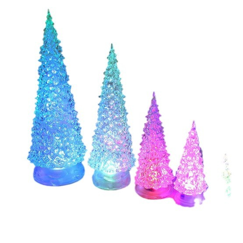 FrostAura | LED-kerstboom van acryl – kleurrijke verlichting voor de feestdagen