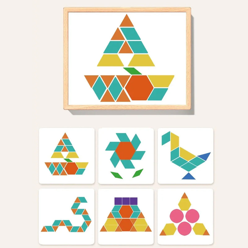BrainWood | Magnetische houten puzzel – Creatief logica- en strategiespel voor kinderen, draagbare educatieve hersenkraker