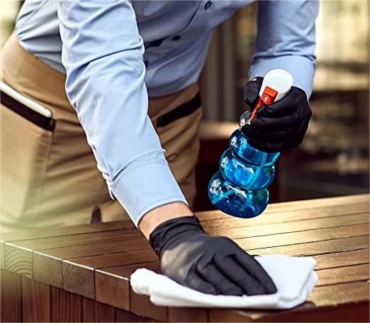 GloveX | Zwarte nitril wegwerphandschoenen – Sterke, flexibele, beschermende handschoenen voor schoonmaak