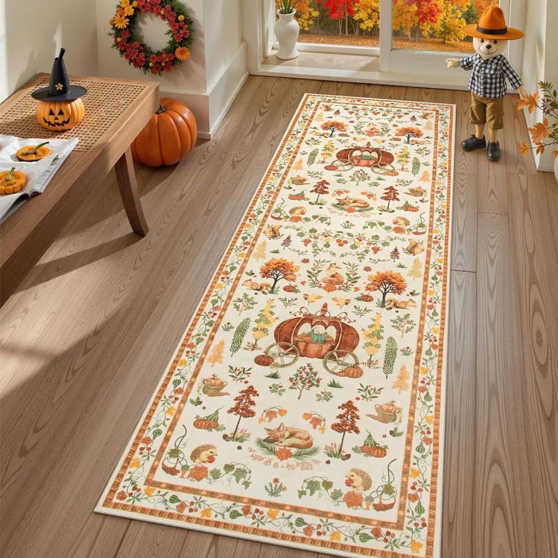 FestiveStep | Zacht antislip kersttapijt – kerstvloermat, gezellig decoratief tapijt