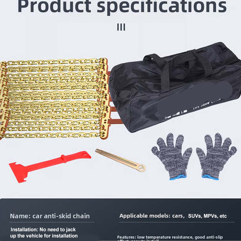 FrostGrip | Universele antislip sneeuwkettingen voor autobanden – Wintertractie en veiligheid