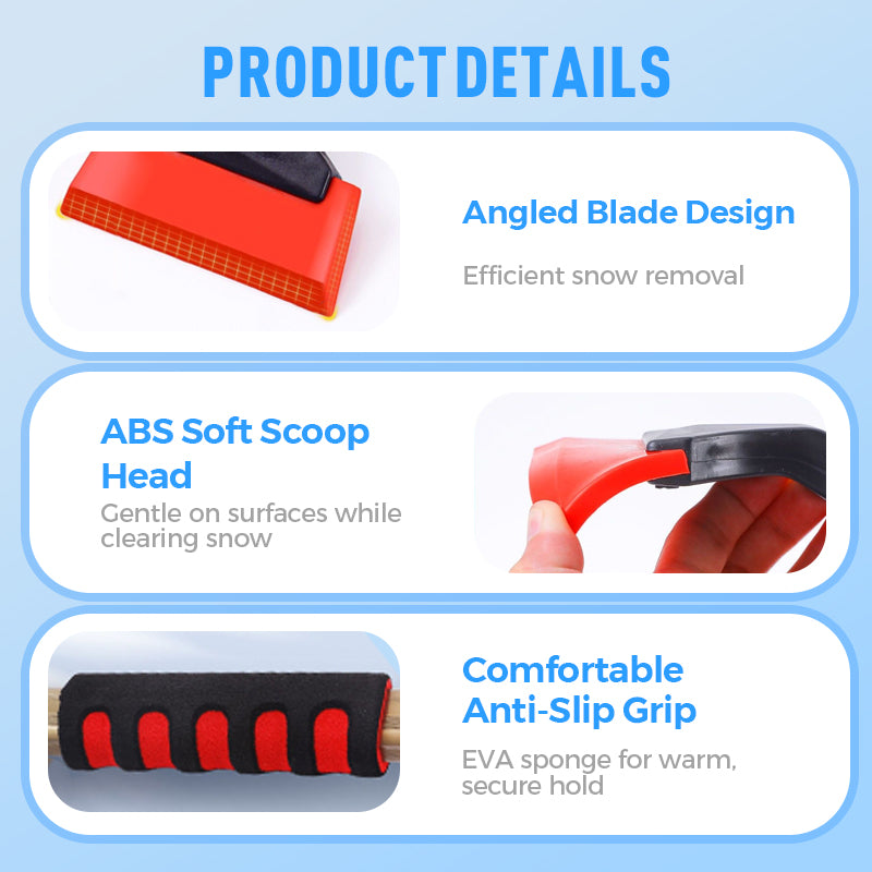 SnowTwin | Dubbelzijdige sneeuwborstel en ijskrabber voor auto's