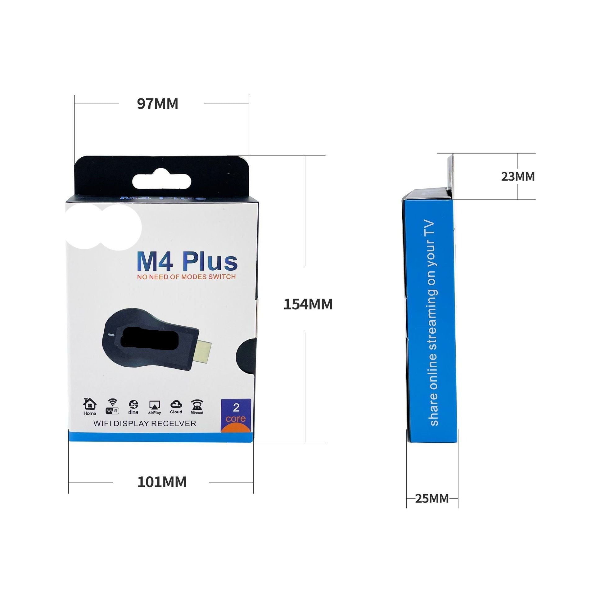 WiShare | Draadloze HDMI-adapter – HD-schermspiegeling voor tv's en apparaten