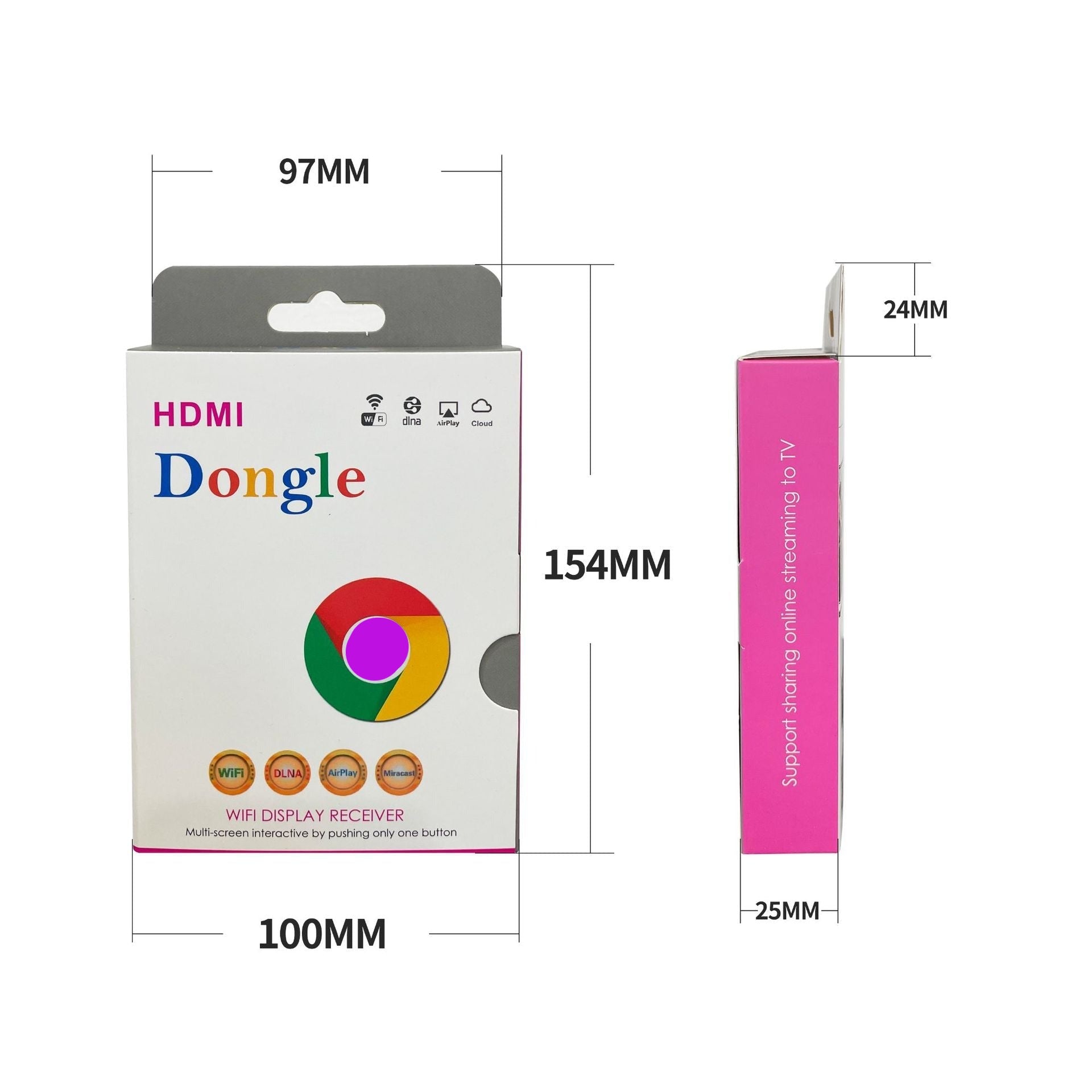 WiShare | Draadloze HDMI-adapter – HD-schermspiegeling voor tv's en apparaten