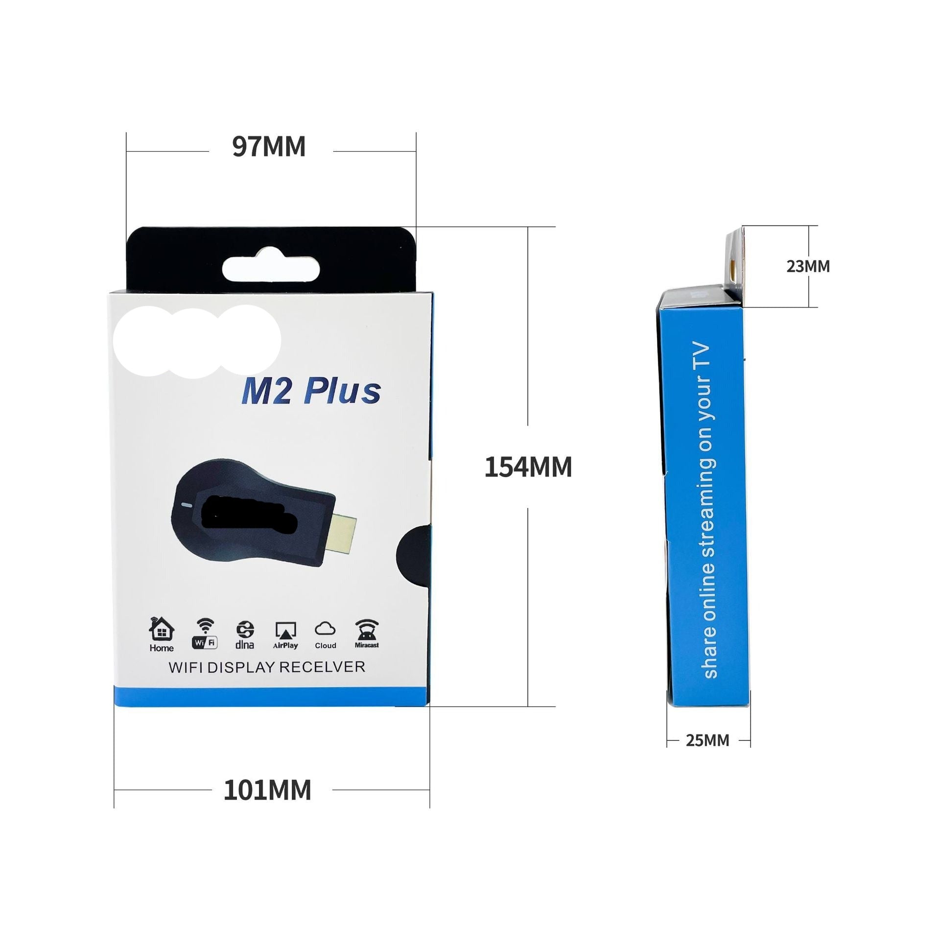 WiShare | Draadloze HDMI-adapter – HD-schermspiegeling voor tv's en apparaten