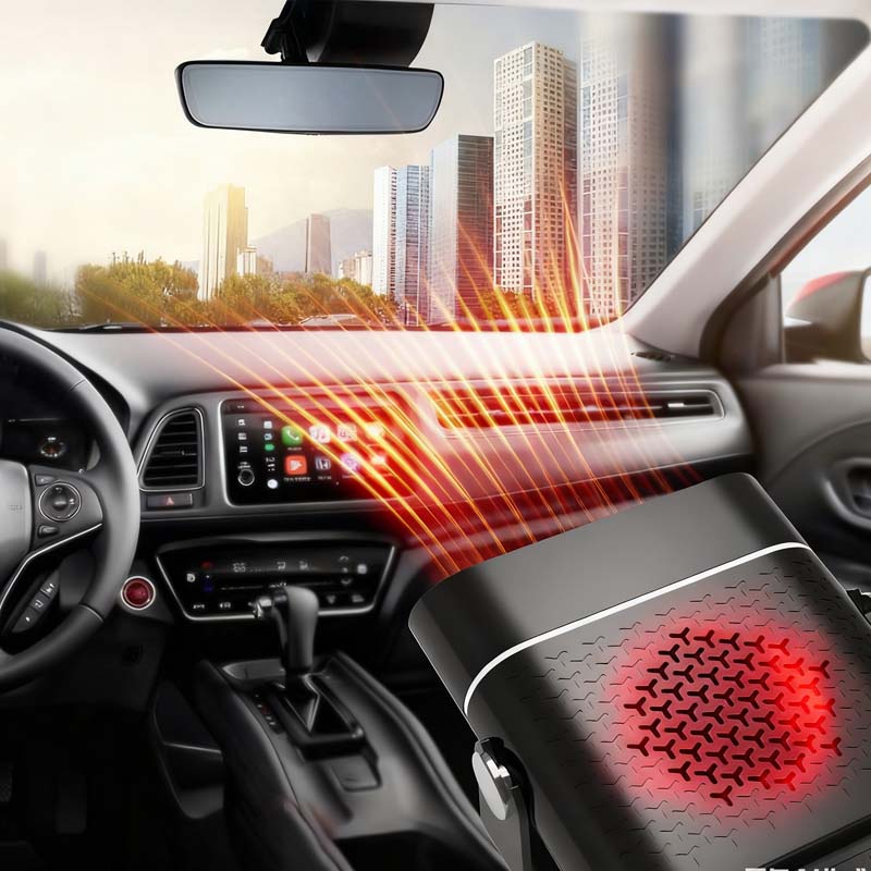 WarmWhirl | 360° draaibare compacte autoverwarming voor winter en reizen