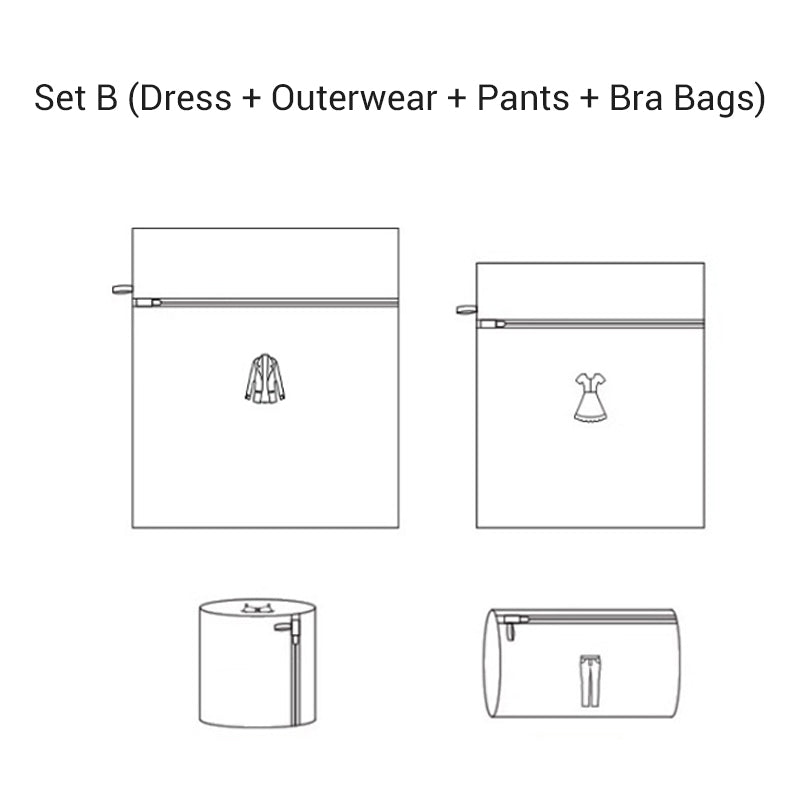 MeshEase | Washandjesset van mesh – Zachte verzorging van uw kleding, verborgen ritssluiting, duurzaam