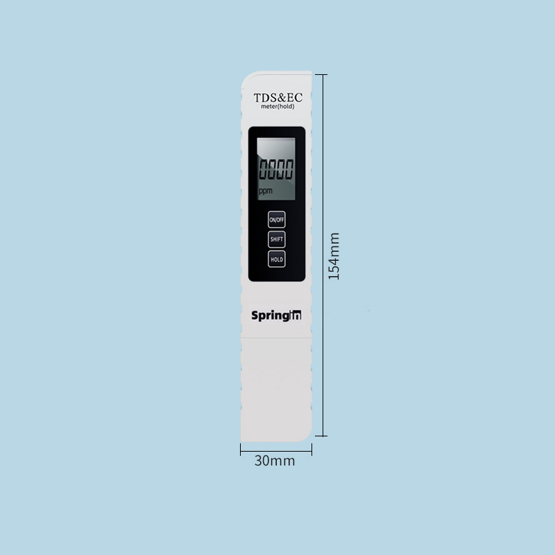WaterScan | 3-in-1 TDS-waterkwaliteitstester – Draagbare LCD-meter voor TDS, geleidbaarheid en temperatuur