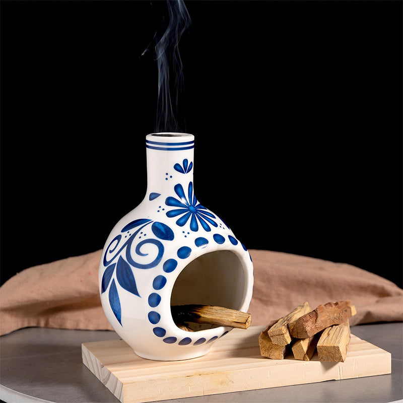 CeramiZen | Handgemaakte keramische Palo Santo-houder – stijlvolle wierookbrander voor meditatie