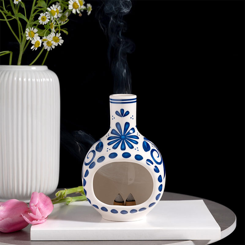 CeramiZen | Handgemaakte keramische Palo Santo-houder – stijlvolle wierookbrander voor meditatie