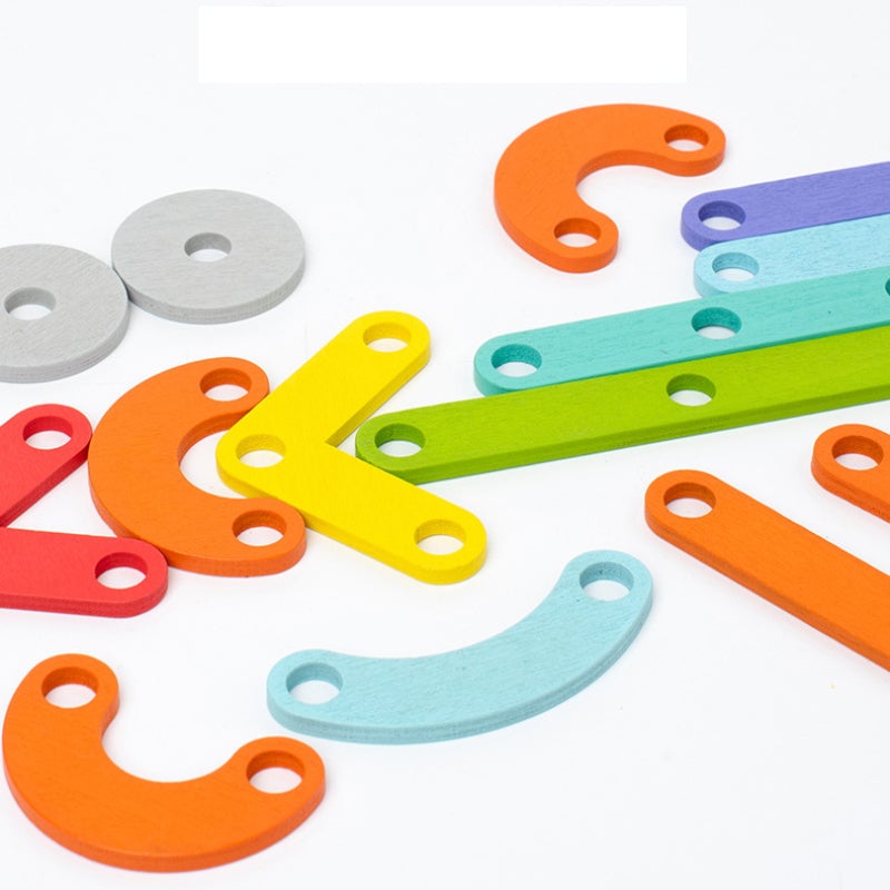 SkillBoard | Montessori-pegboardpuzzel – Houten educatief speelgoed voor kinderen vanaf 3 jaar