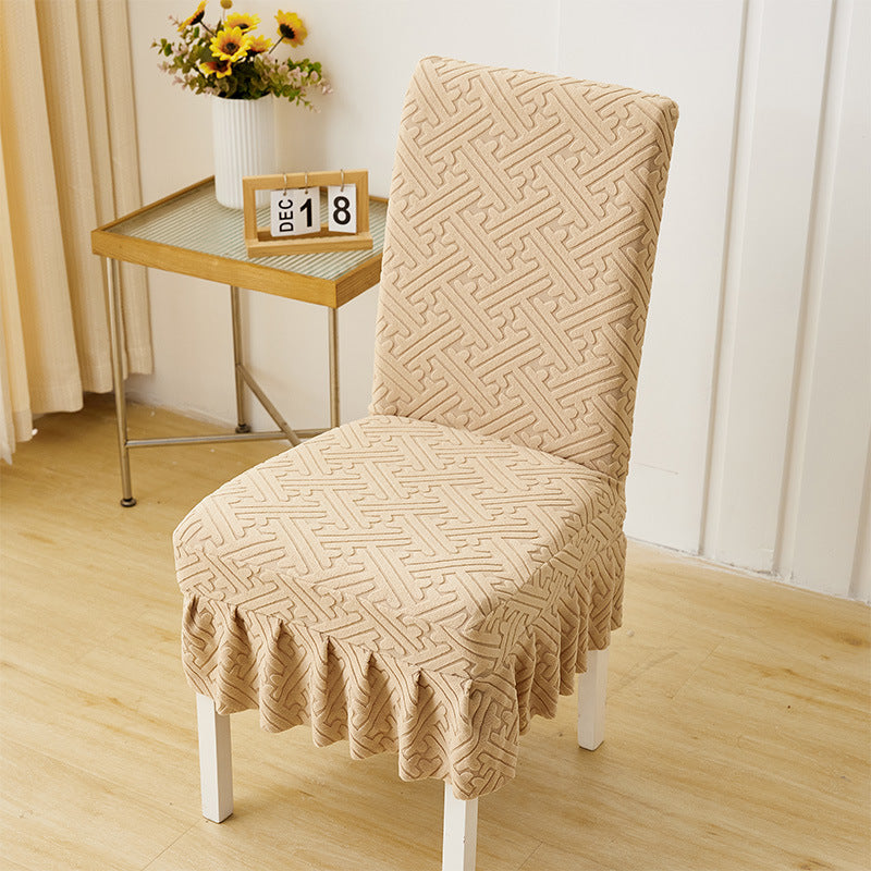 CoverFlex | Elastische Jacquard Eetkamer Stoelhoes – Rekbare Stoelbekleding, Universele Pasvorm