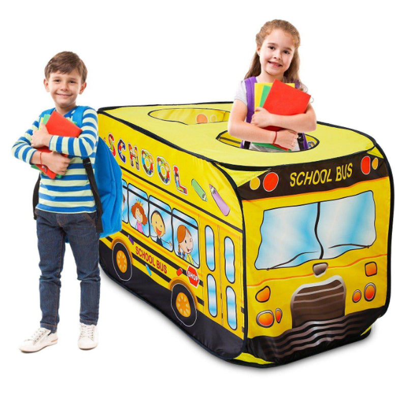 LittleRider | Pop-up speeltent – Schoolbusontwerp, draagbaar speelhuis