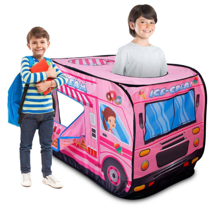LittleRider | Pop-up speeltent – Schoolbusontwerp, draagbaar speelhuis