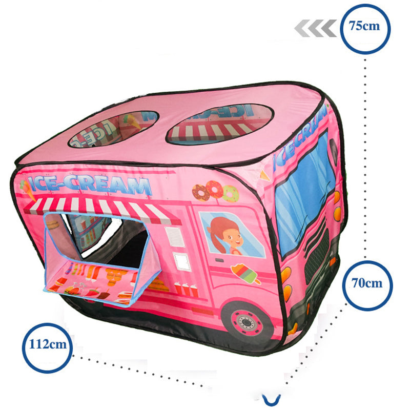 LittleRider | Pop-up speeltent – Schoolbusontwerp, draagbaar speelhuis