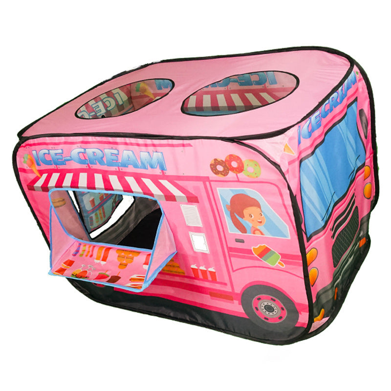 LittleRider | Pop-up speeltent – Schoolbusontwerp, draagbaar speelhuis