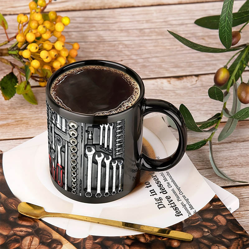 Mugineer | 3D Toolbox koffiemokkenset - Creatieve mokken met mechanisch ontwerp voor ingenieurs