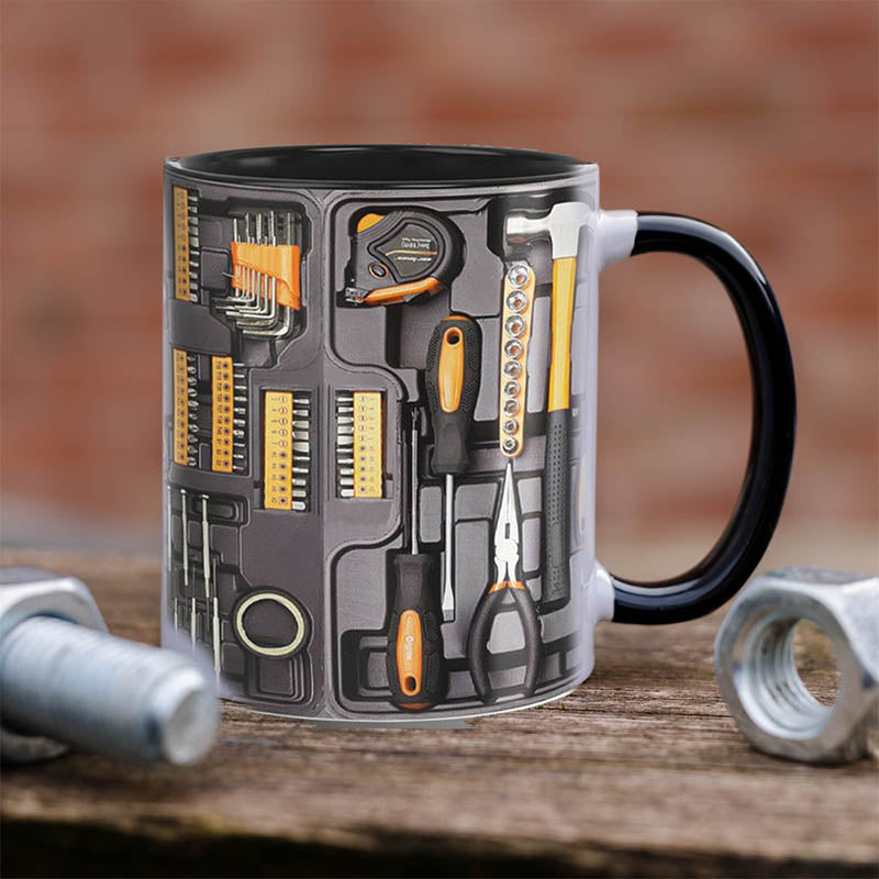 Mugineer | 3D Toolbox koffiemokkenset - Creatieve mokken met mechanisch ontwerp voor ingenieurs