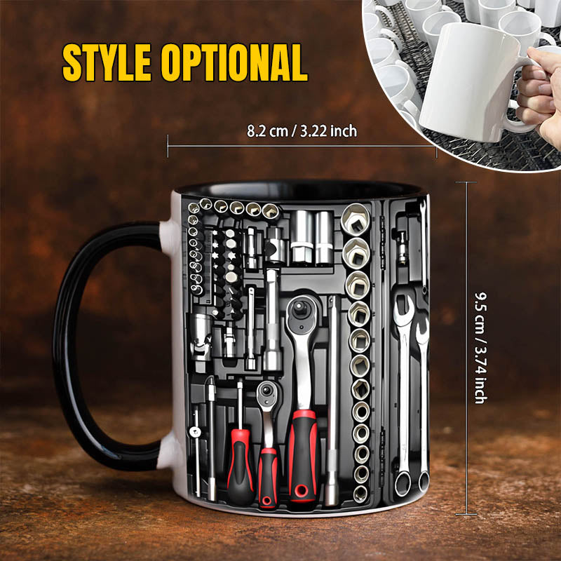 Mugineer | 3D Toolbox koffiemokkenset - Creatieve mokken met mechanisch ontwerp voor ingenieurs