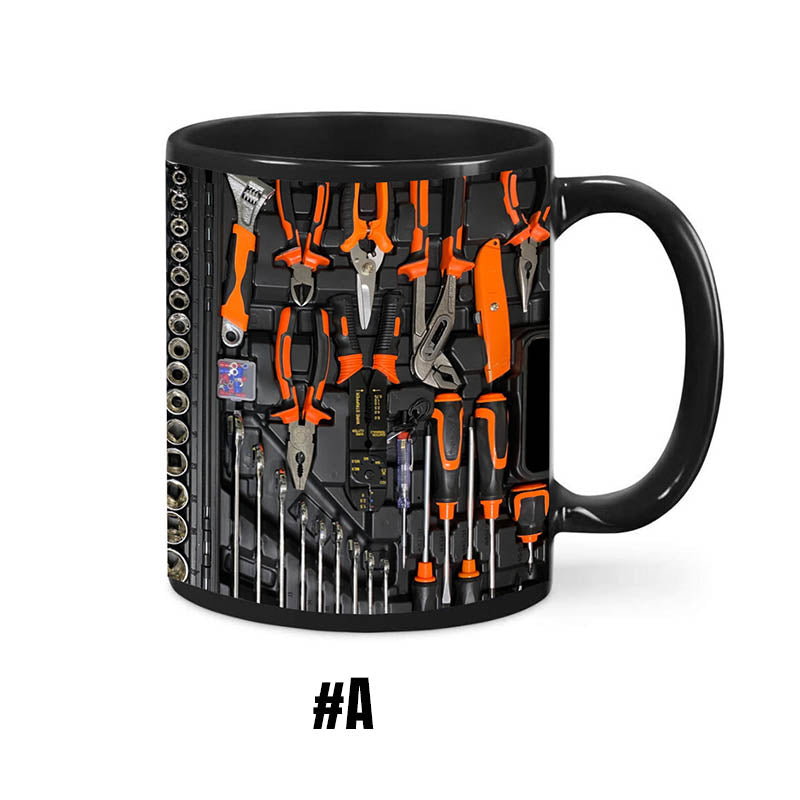 Mugineer | 3D Toolbox koffiemokkenset - Creatieve mokken met mechanisch ontwerp voor ingenieurs