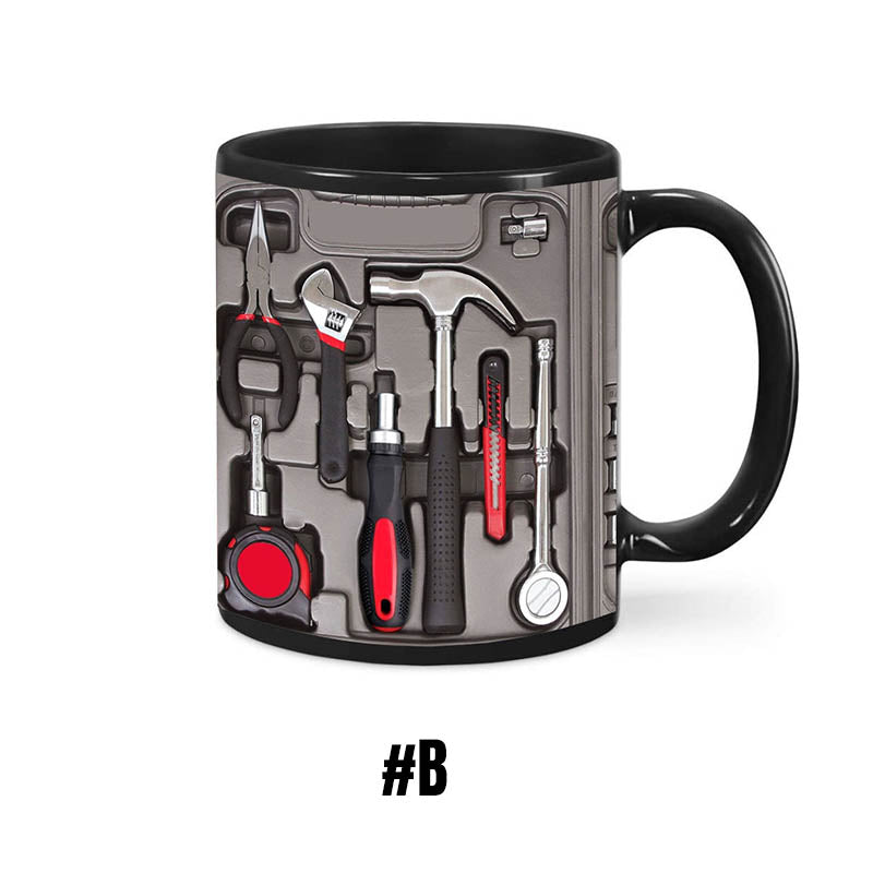 Mugineer | 3D Toolbox koffiemokkenset - Creatieve mokken met mechanisch ontwerp voor ingenieurs