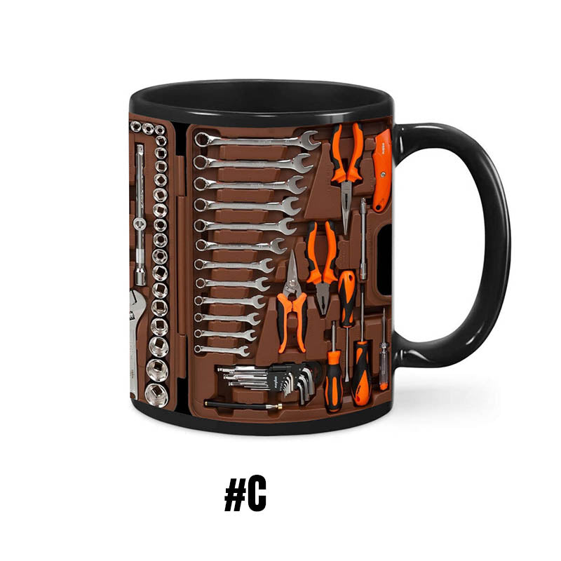 Mugineer | 3D Toolbox koffiemokkenset - Creatieve mokken met mechanisch ontwerp voor ingenieurs