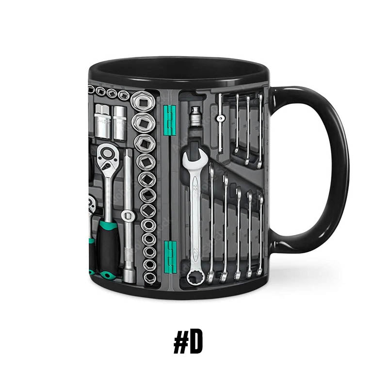 Mugineer | 3D Toolbox koffiemokkenset - Creatieve mokken met mechanisch ontwerp voor ingenieurs