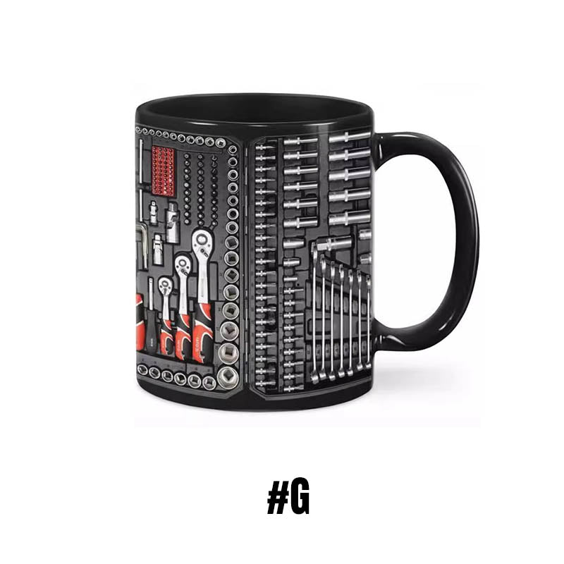 Mugineer | 3D Toolbox koffiemokkenset - Creatieve mokken met mechanisch ontwerp voor ingenieurs
