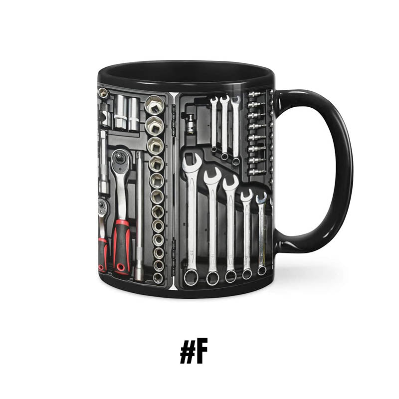 Mugineer | 3D Toolbox koffiemokkenset - Creatieve mokken met mechanisch ontwerp voor ingenieurs