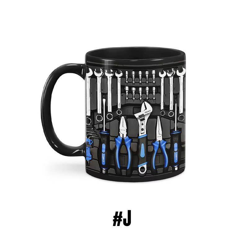 Mugineer | 3D Toolbox koffiemokkenset - Creatieve mokken met mechanisch ontwerp voor ingenieurs