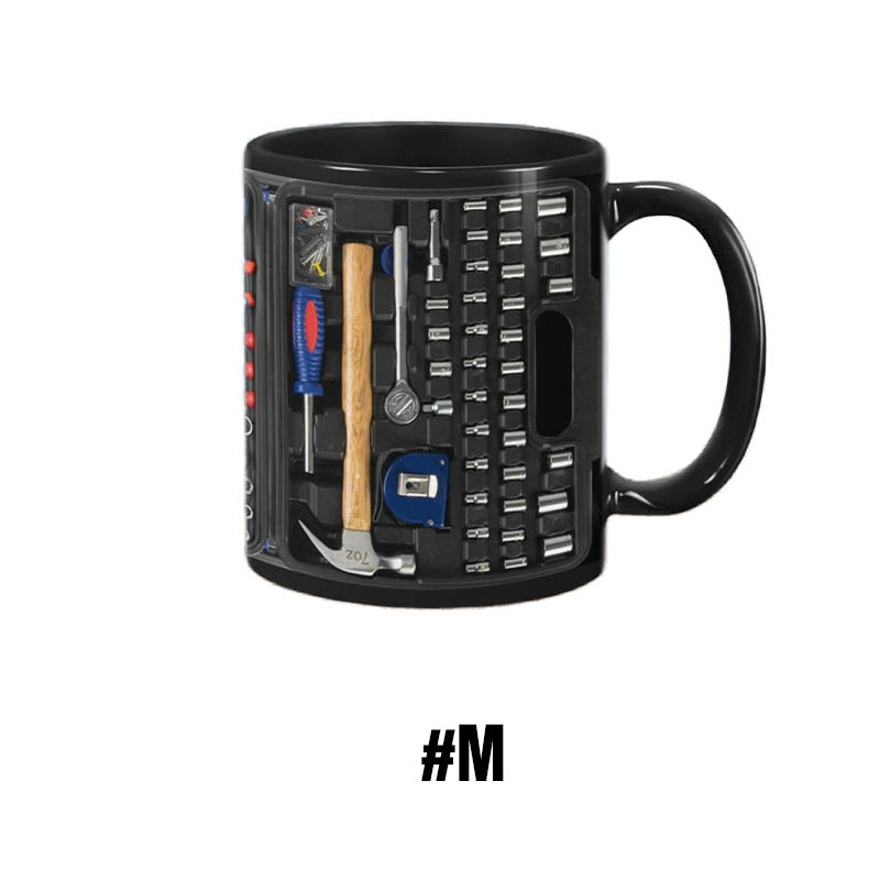 Mugineer | 3D Toolbox koffiemokkenset - Creatieve mokken met mechanisch ontwerp voor ingenieurs