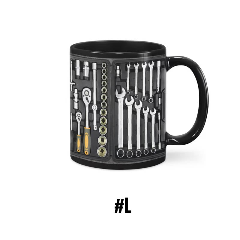 Mugineer | 3D Toolbox koffiemokkenset - Creatieve mokken met mechanisch ontwerp voor ingenieurs