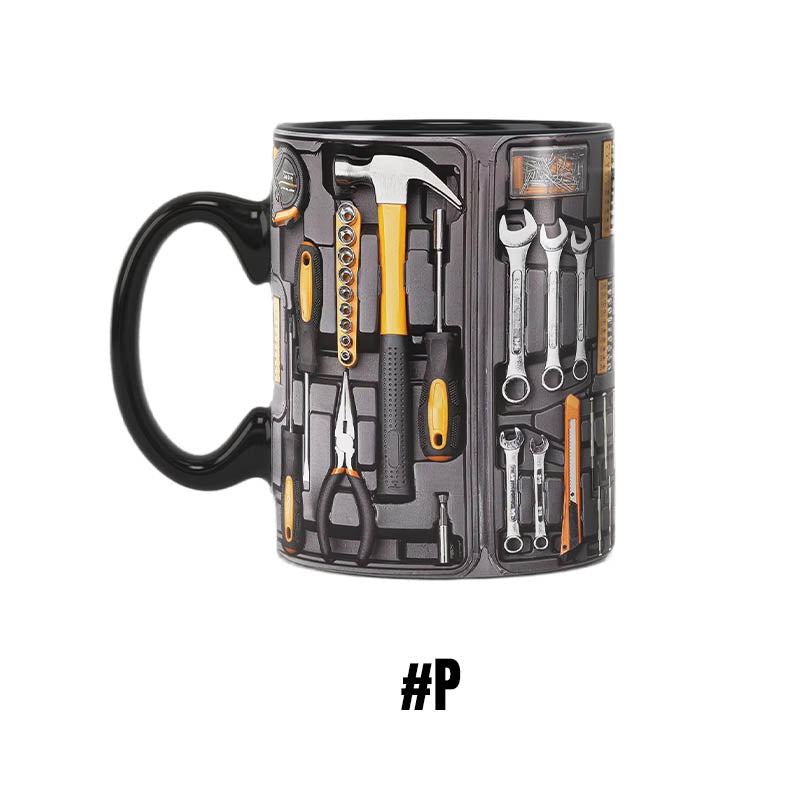Mugineer | 3D Toolbox koffiemokkenset - Creatieve mokken met mechanisch ontwerp voor ingenieurs