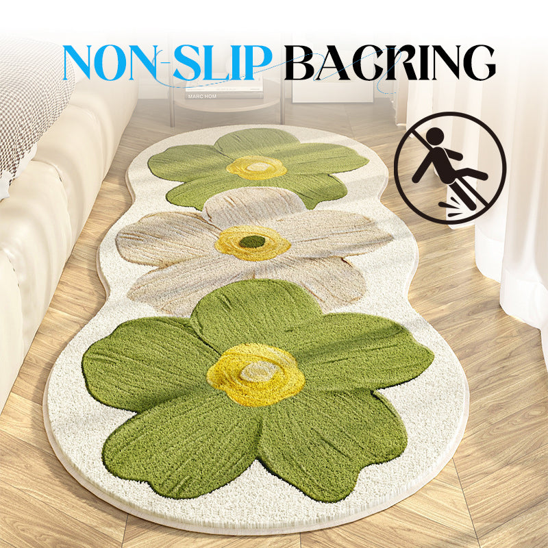 WildBloom | Onregelmatig bloemenkleed – modern abstract vloerkleed, zacht decoratief tapijt